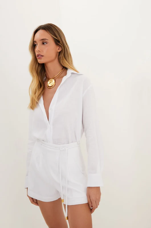 Camisa Manga Longa Lyra White Branco / M