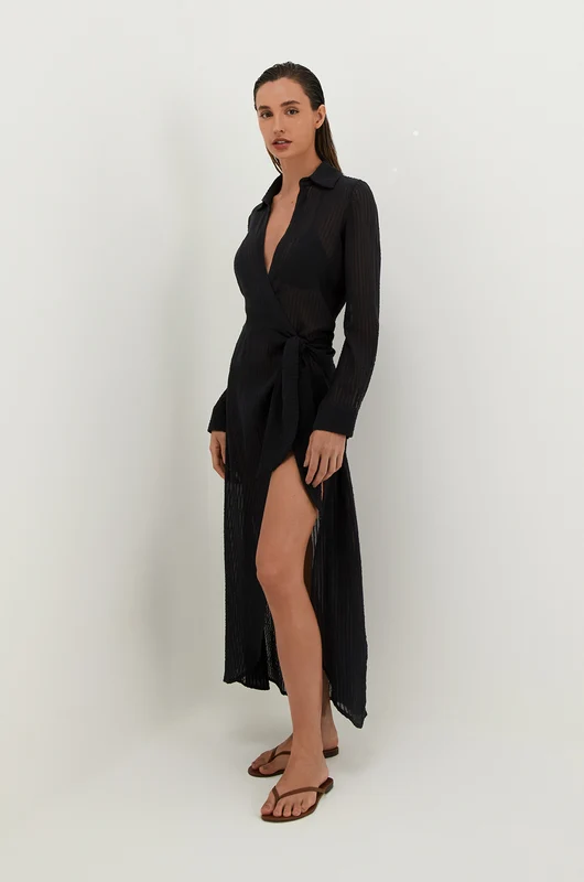 Saída Longa Mirian Black Preto / G