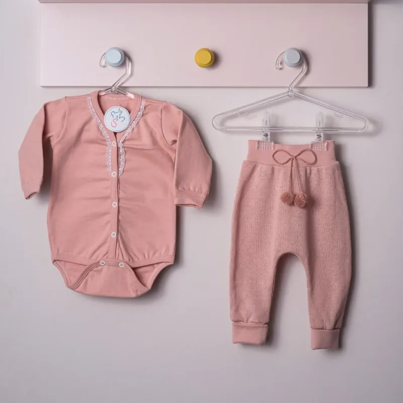 CONJUNTO SARUEL FEMININO-ROSE LISO-RN Sanches