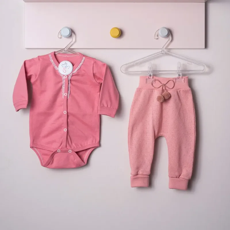CONJUNTO SARUEL FEMININO-ROSA CHIC LISO-RN Sanches