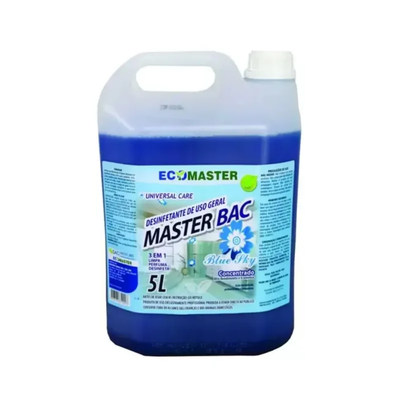 Desinfetante Master BAC Blue SKY 5L - Ecomaster