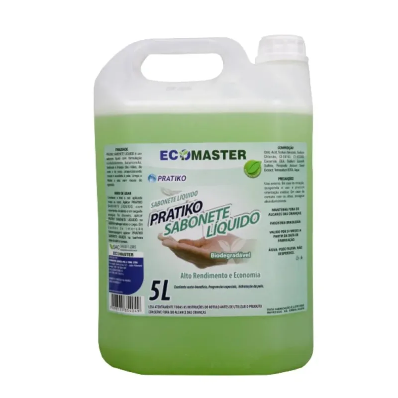Sabonete Pratiko Liquido 5 Litros - Ecomaster