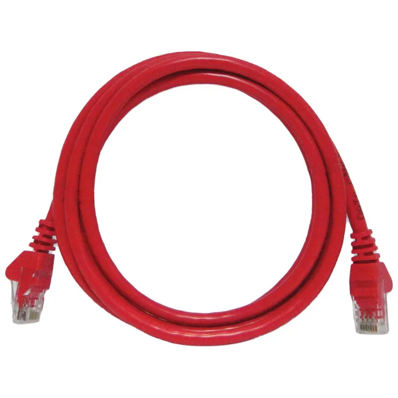Patch Cord CCA CFTV CAT6 26AWG 2.5 Metros Vermelho Seccon