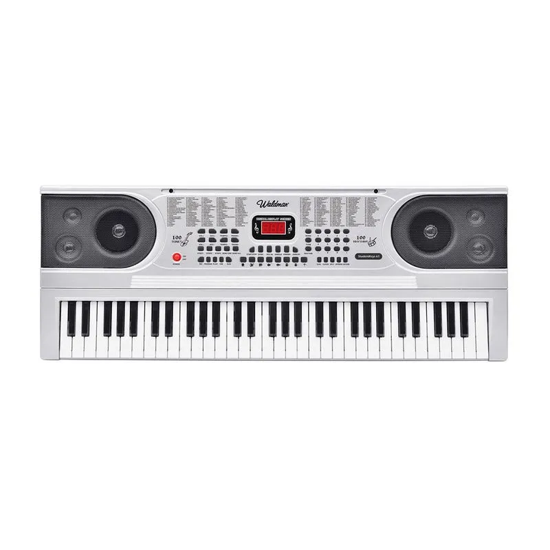 Teclado Arranjador Waldman 61 Teclas Digital STK-61 Student Keys Bivolt Prata