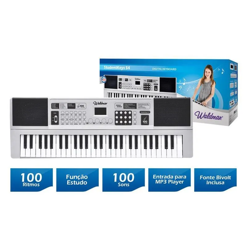 Teclado Musical Stk-54 - Waldman