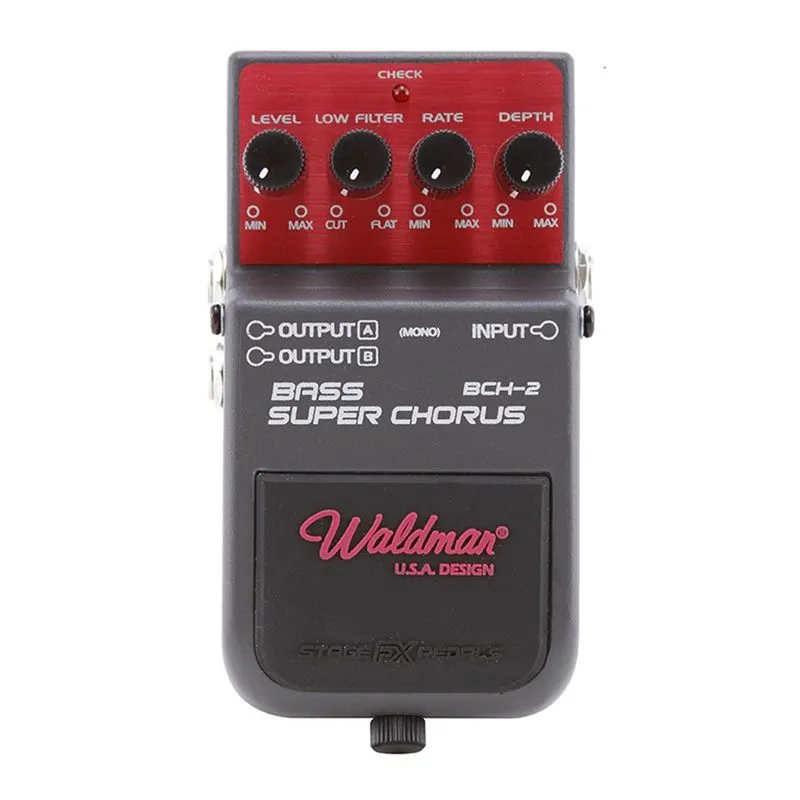 Pedal para Baixo Waldman Bass Super Chorus BCH-2 Preto