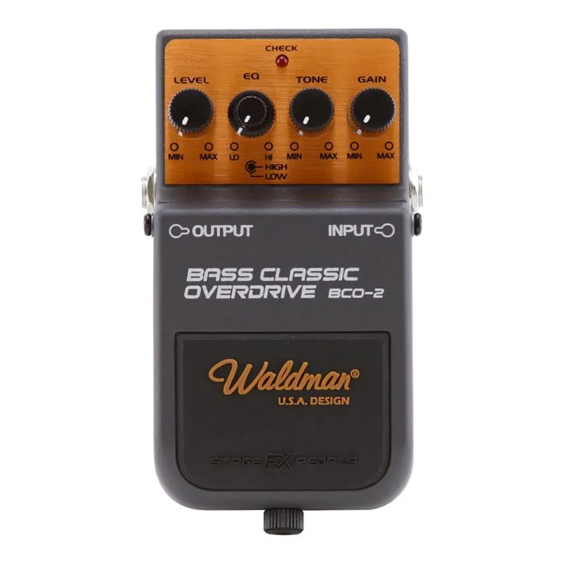Pedal para Baixo Waldman Bass Classic Overdrive BCO-2 Preto