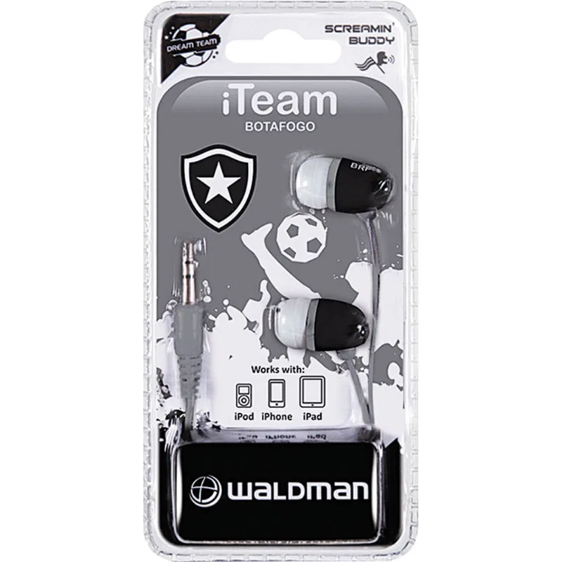 Fone de Ouvido Silicone Waldman SB-10 Botafogo