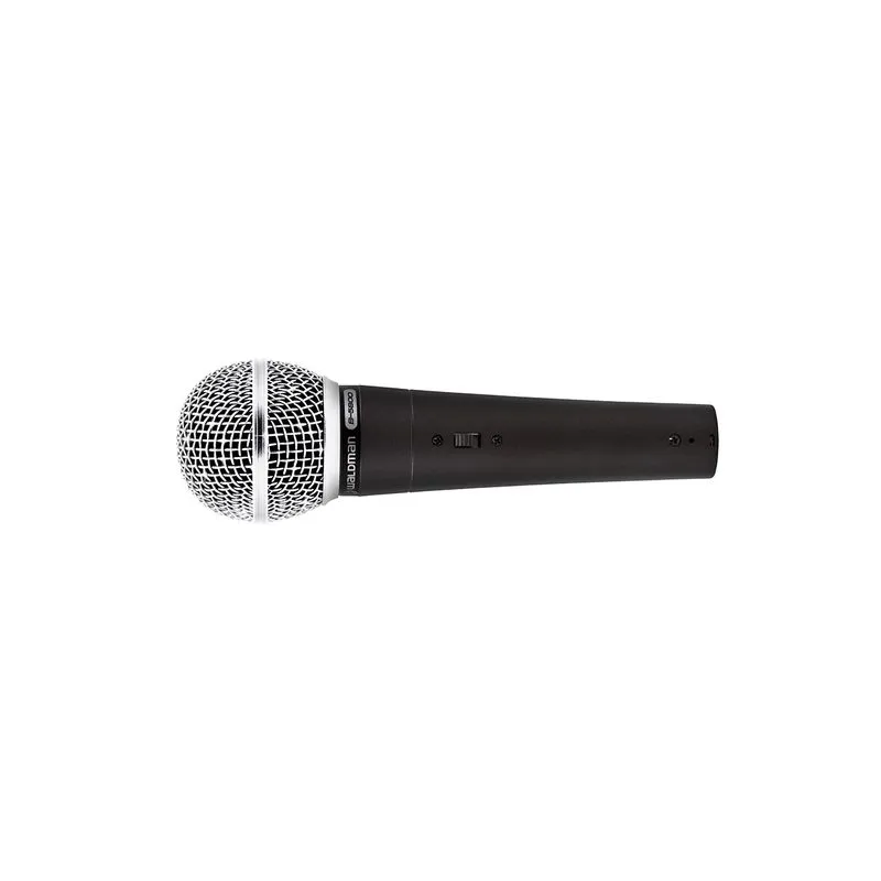 Microfone Dinâmico Cardióide Waldman B-5800 Com Fio Preto