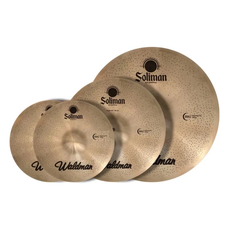 Kit De Pratos Bateria Waldman SOL141620B 14 + 16 + 20 + Bag
