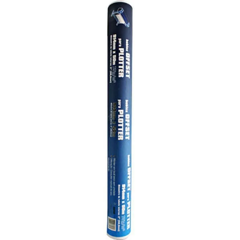 Bobina para plotter, 914mmx50m, 75g offset (2 diam. Interno), Spiral pt 1 bb
