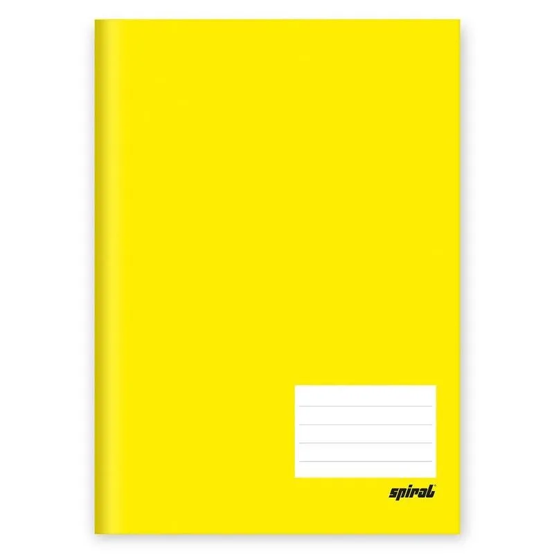 Caderno 1-4 capa dura costurado 48 folhas, Spiral Amarelo, Spiral, 74441 - pt 1 un