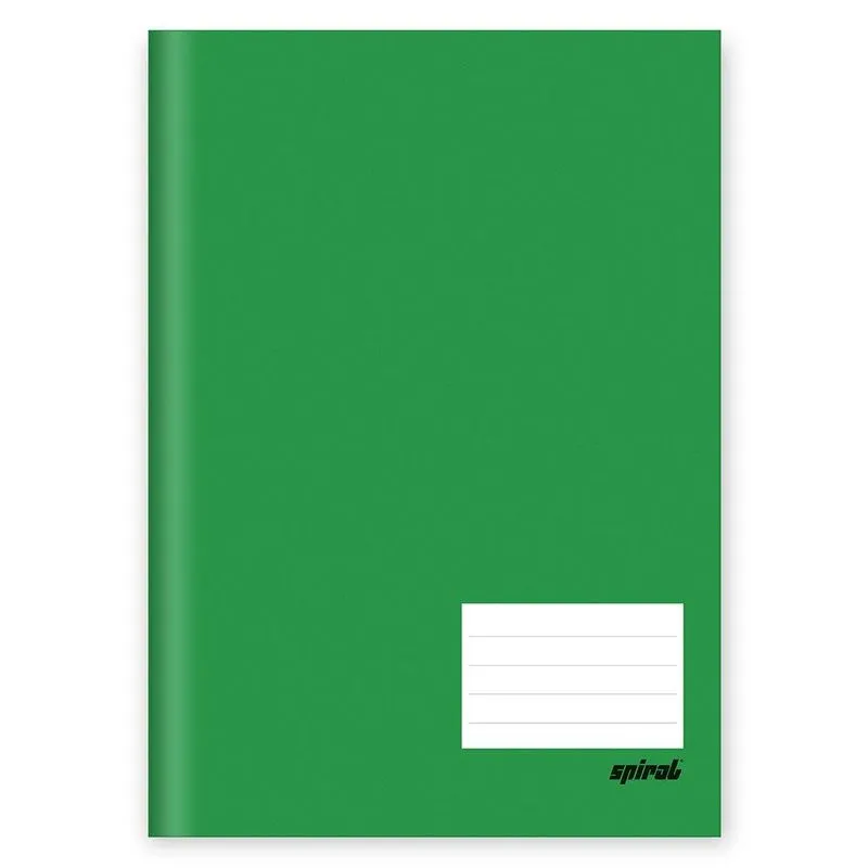 Caderno 1-4 capa dura costurado 48 folhas, Spiral Verde, Spiral, 74465 - pt 1 un
