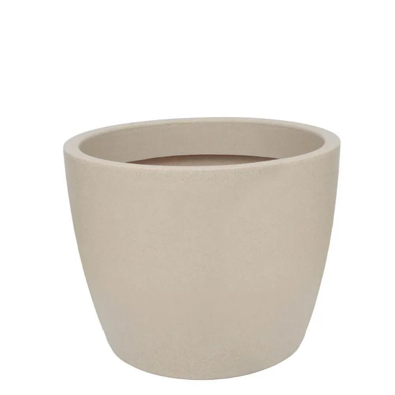 Vaso Malta Redondo 52 X 42 Cm Cor 11 - Granito Areia
