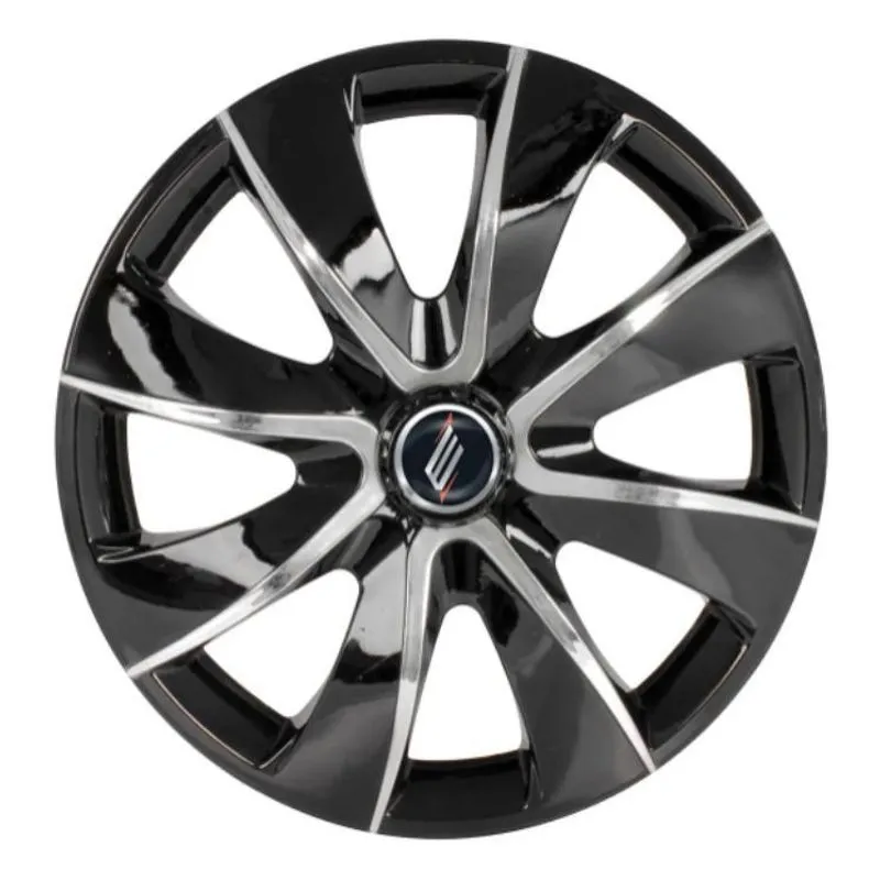 Calota Sport Modelo Prime Aro 14 Polegadas Black / Chrome Parafuso