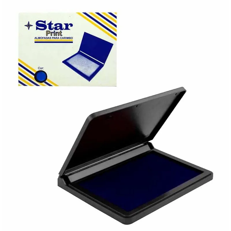 Almofada para Carimbo N4 Azul 001CAZ Star print - UN
