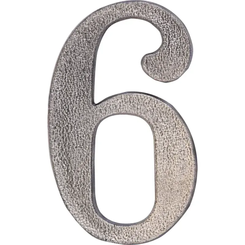 Número Residencial Plástico N°6 Bronze 10Cm Kala