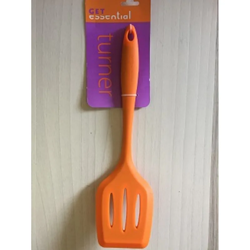 Espátula Vazada de Silicone GetSpace - Laranja