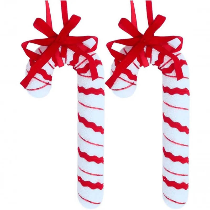 Kit 8 Pendente Bengala Enfeite Decorativo árvore Natal 20cm