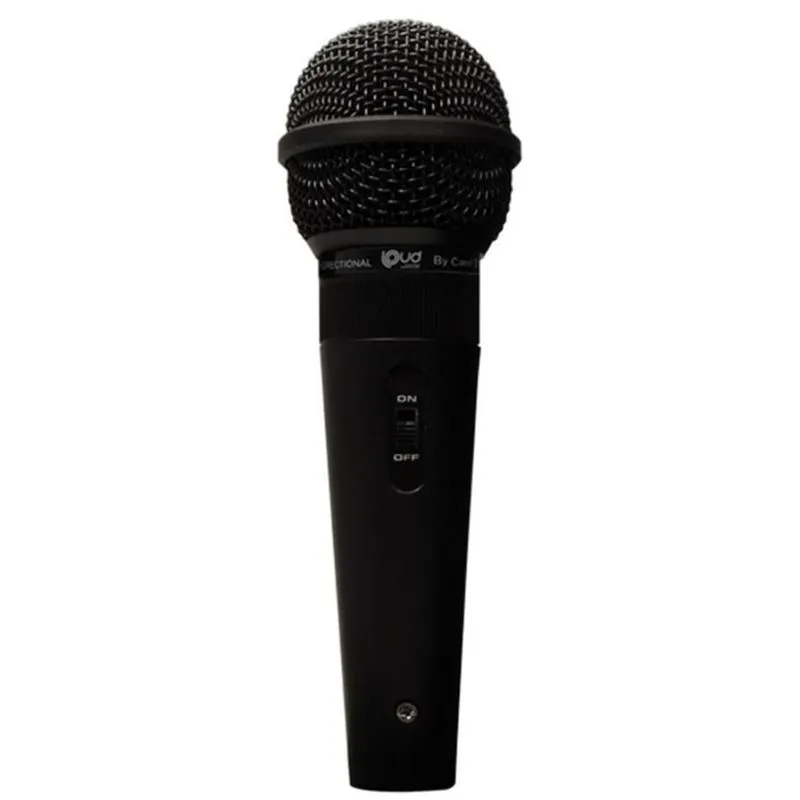 Microfone Dinâmico Com Fio 75Db 3M Preto Gs-36 Loud