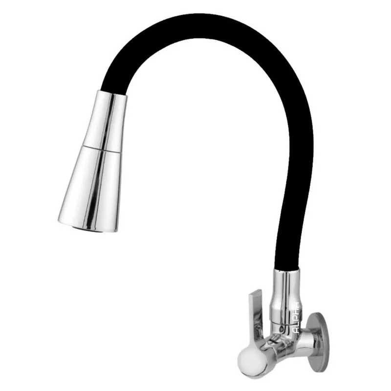 Torneira Cozinha Parede Gourmet Cônico Preta/cr 2168 C-65