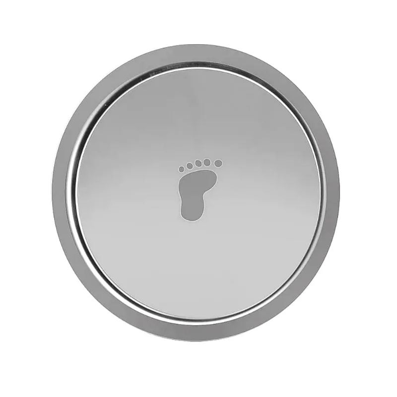 Ralo Click Inteligente p/ Banheiro Redondo 10 Cm Inox Cromo
