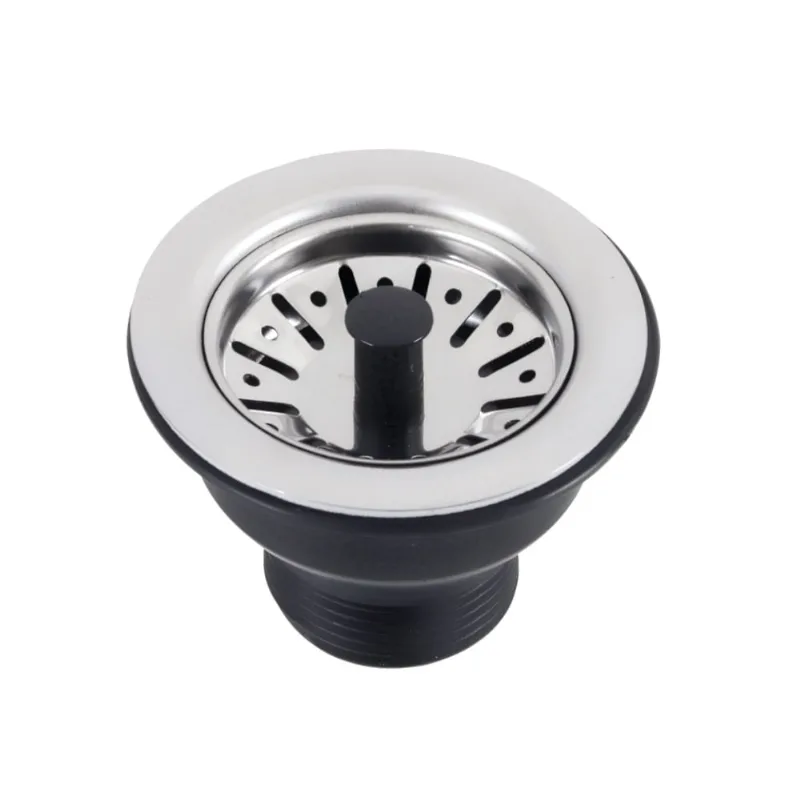 Válvula Pia Cozinha Americana Escoamento 4.1/2 Aço Inox