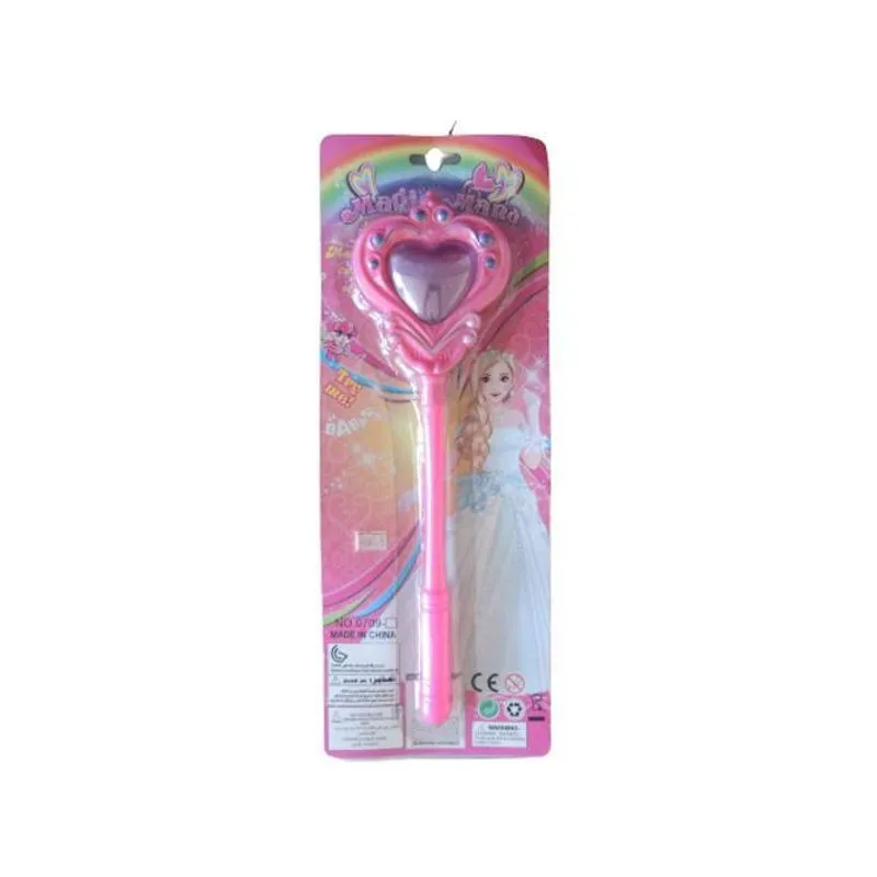 Varinha Mágica Rosa Com Led E Som 0709 Akt3322 - Magic Mana