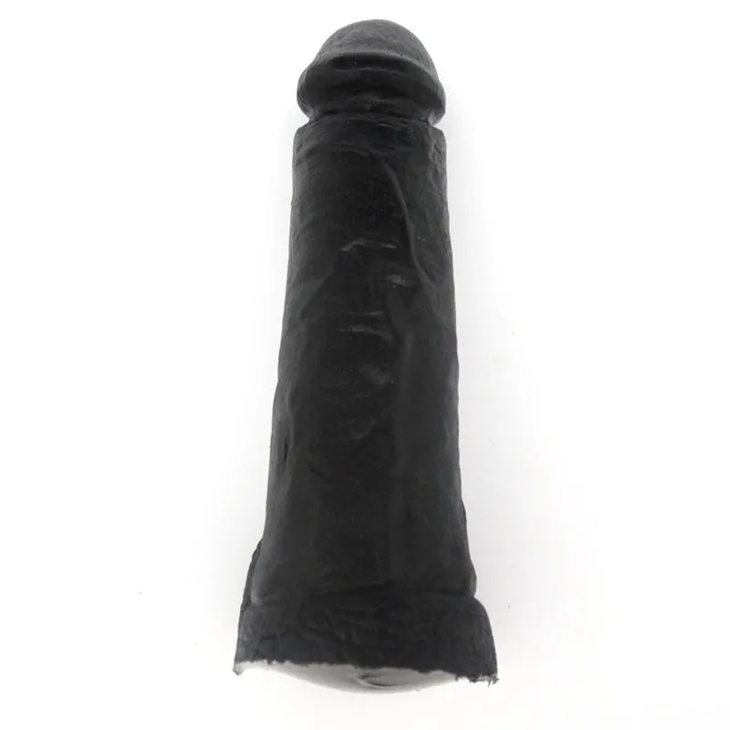 Prótese Realística com Escroto Pura Luxúria Black 17x4,5 Sexy Fantasy