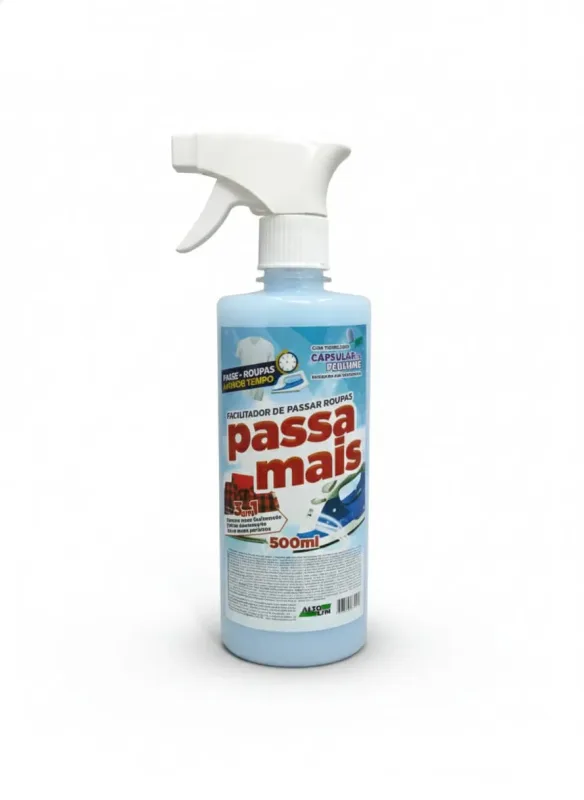 PASSA MAIS - FACILITADOR DE PASSA ROUPAS - 500ML - Vila Clean | Loja de Produtos de Limpeza