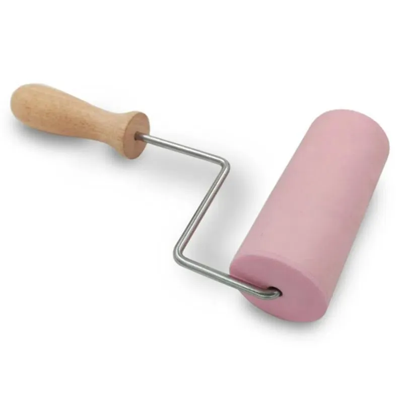 Mini Rolo De Silicone/madeira Para Cozinha Kehome