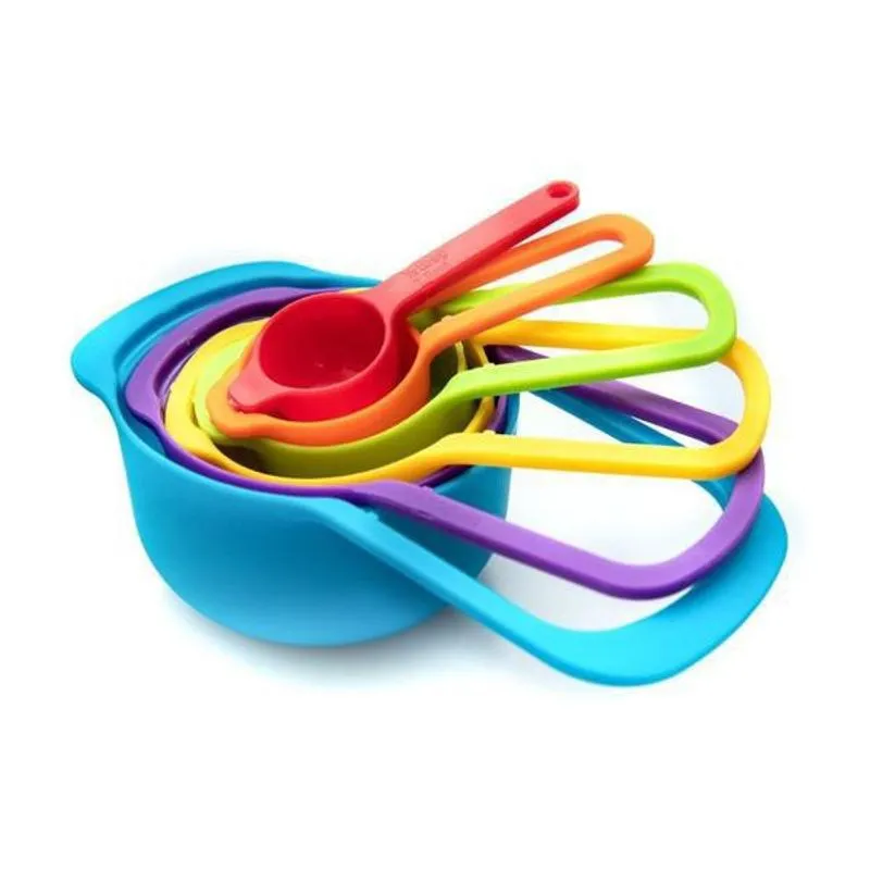 Conjunto De Medidores Colher E Xicara Dosadora Colorida