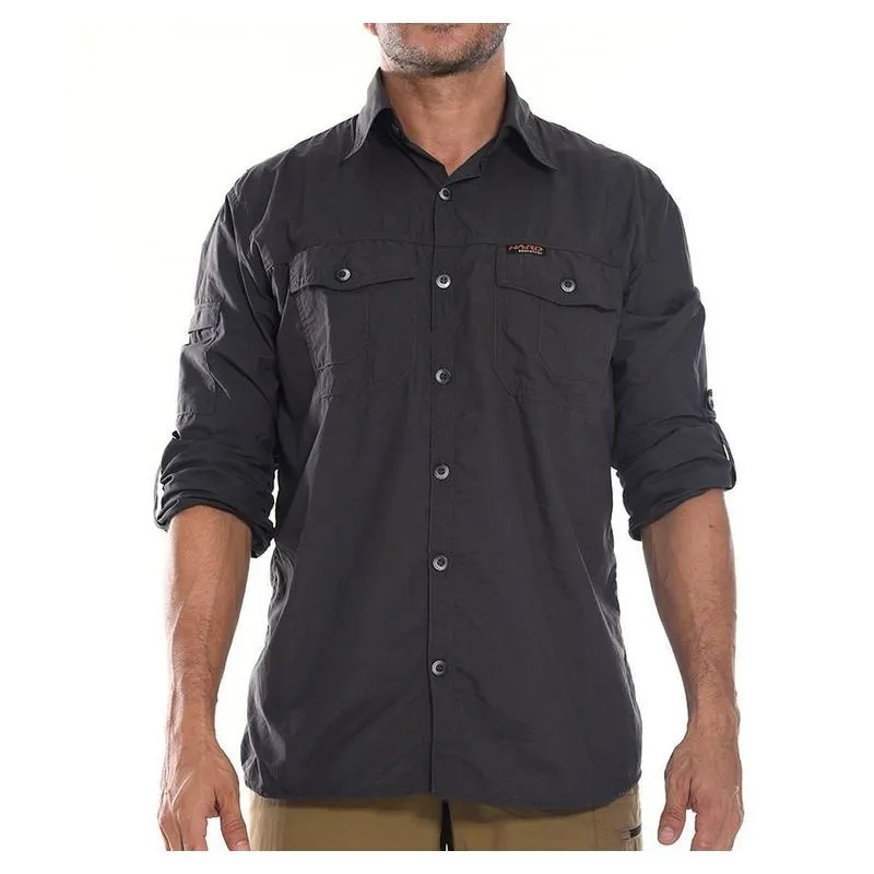 Camisa Hard Adventure Safari UV50 - Feminina - Chumbo P