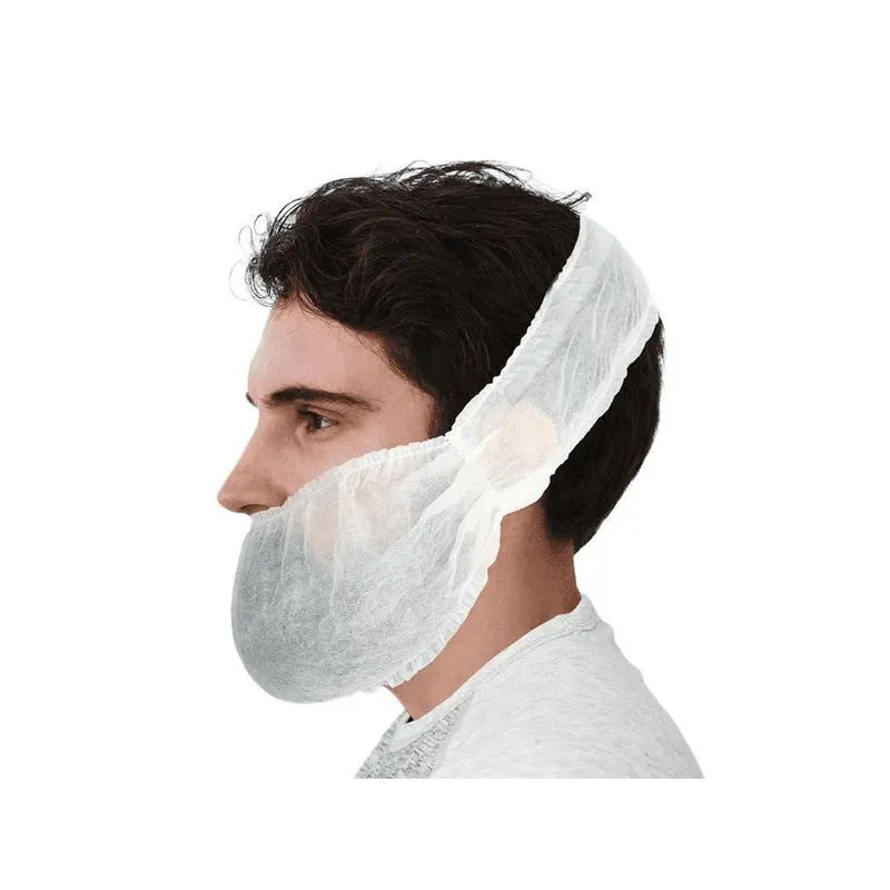 Protetor Barba E Bigode Tnt Branco 100Un/Pct