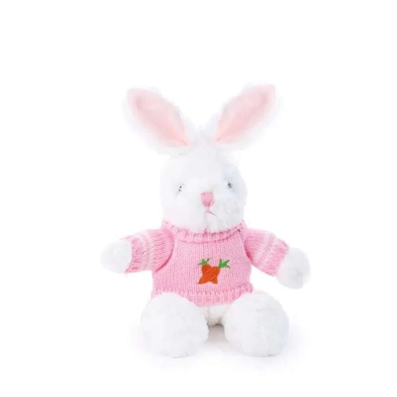 Coelho De Pelúcia Com Sueter Rosa Branco 1un Cromus