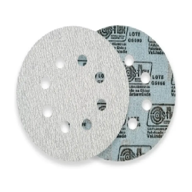DISCO LIXA BRANCO VELCRO 125MM G600 C/10 PEÇAS DISFLEX - AbrastolFerramentas