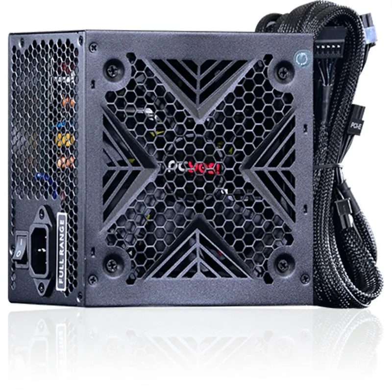 Fonte ATX - 500W - PCYes Shocker - 80 Plus - Preta - 24417