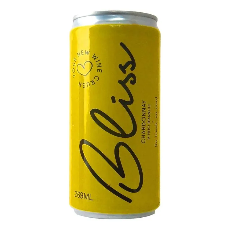 Vinho Branco Bliss Chardonnay Lata 269ml - 6 Unidades