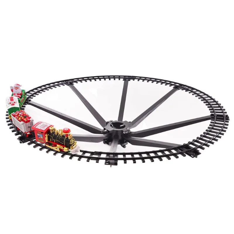 Trem Locomotiva Natalina 34 Peças 89cm em Plástico Fartex