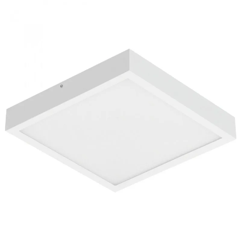 Plafon LED Sobrepor 18,5W Quadrado LEDT12 Abalux 6000K Luz Branca