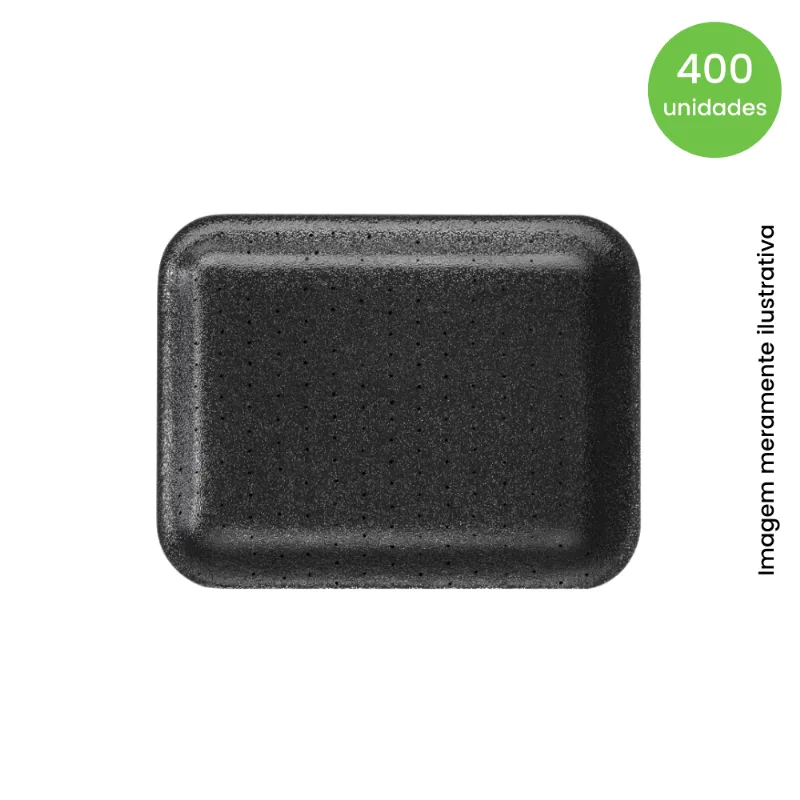 Bandeja De Isopor 04 Rasa Preta Drystar Darnel 10sle Com 400 Unidades