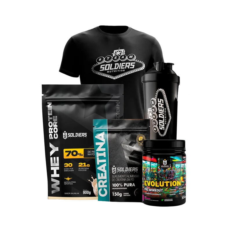 Kit Mr Olympia 2026 - Soldiers Nutrition Baunilha / Limonada Suiça / P