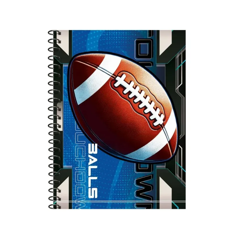 Caderno Maxima Universitario Capa Dura 80 Folhas Balls com 6 Unidades