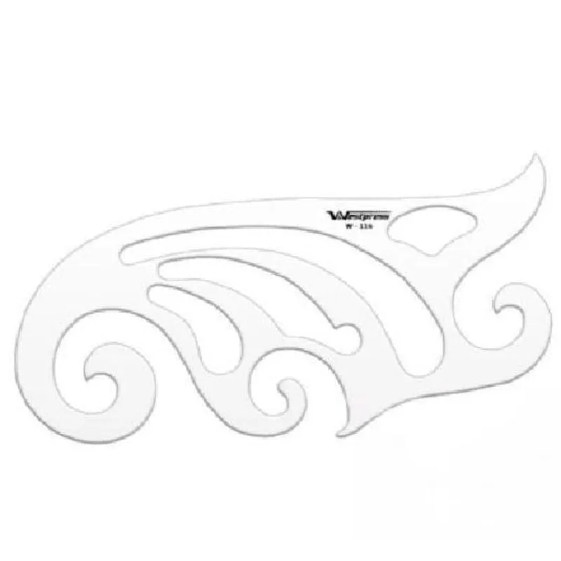 Régua Acrílico Para Curva Francesa Westpress 18 5 X 7 5 Mm