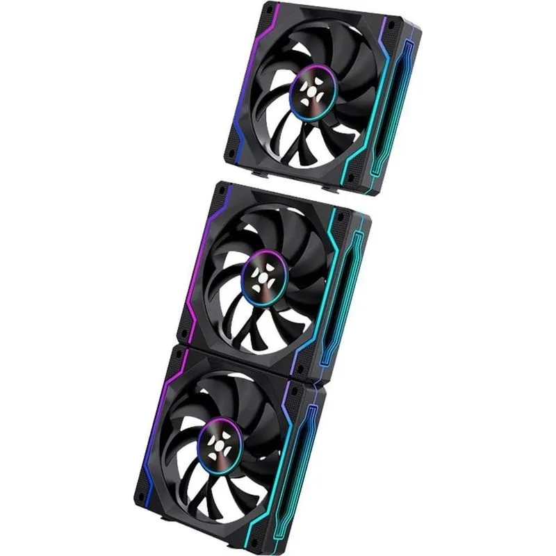 Kit Cooler Fan Wireless Twister Unifan ARGB Preto Fortrek