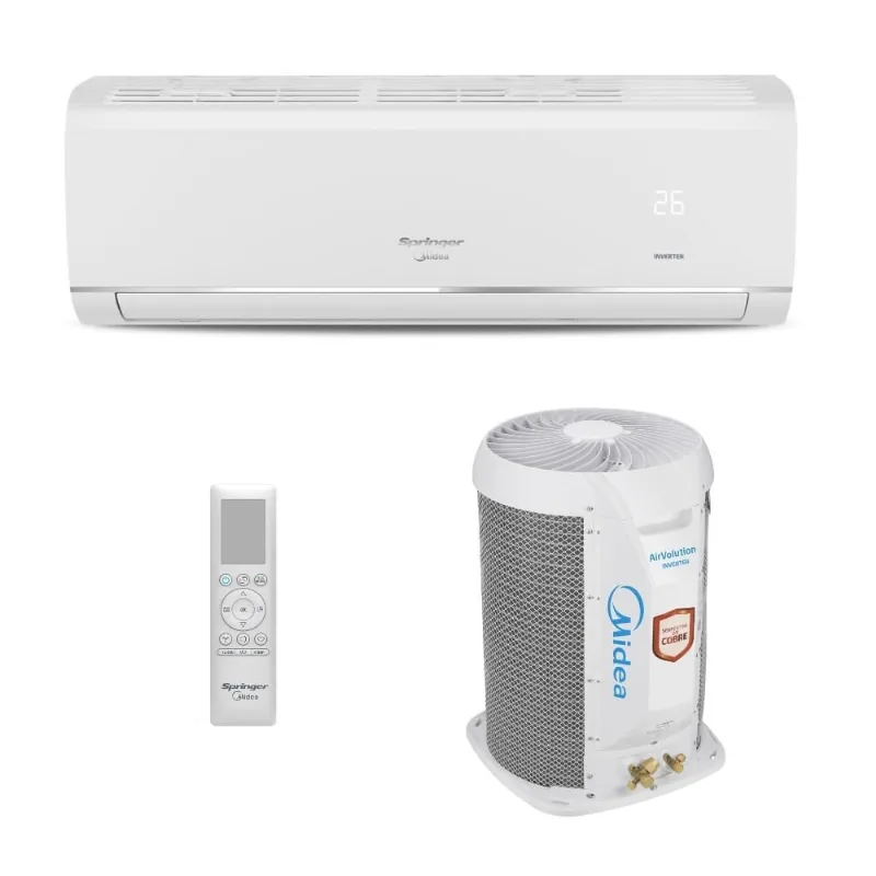 Ar-Condicionado Split HW Inverter Springer Midea AirVolution 22.000 BTUs Quente/Frio 220V
