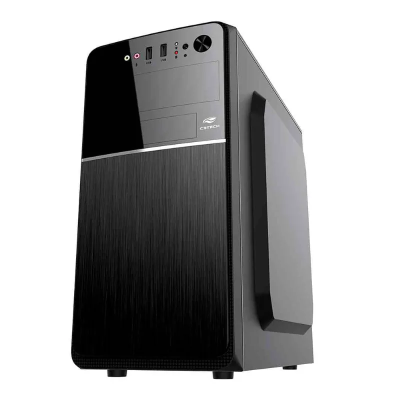 Gabinete C3Tech Micro-ATX MT-24V2BK com fonte 200W
