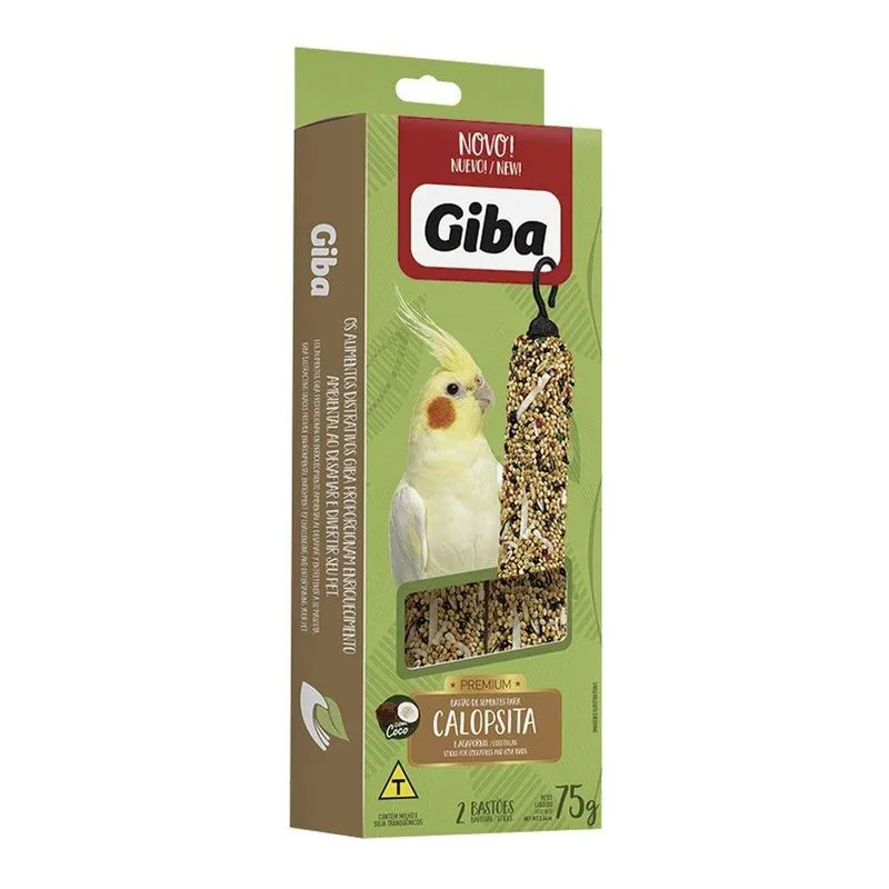 Bastão Giba Coco para Calopsita - 75 g