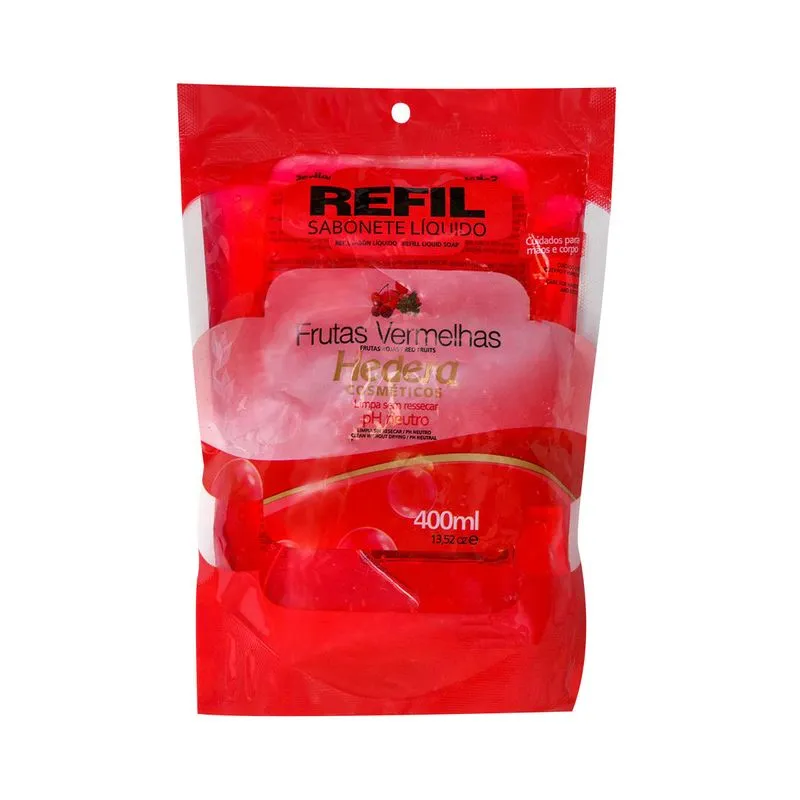 Refil para Sabonete Líquido Corporal Hedera Frutas Vermelhas 400ml