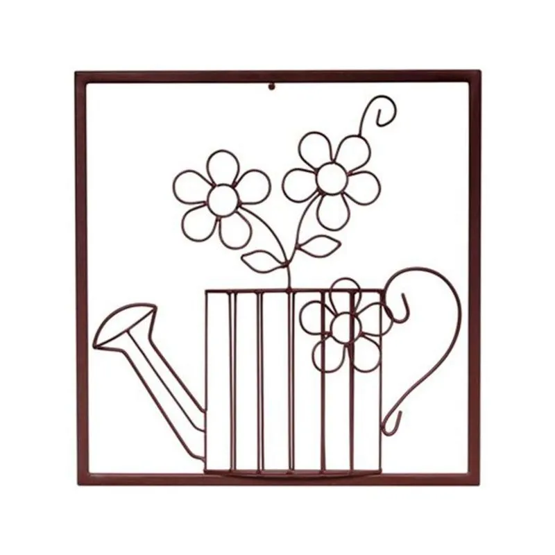 Quadro Decorativo Regador de Flor Marrom